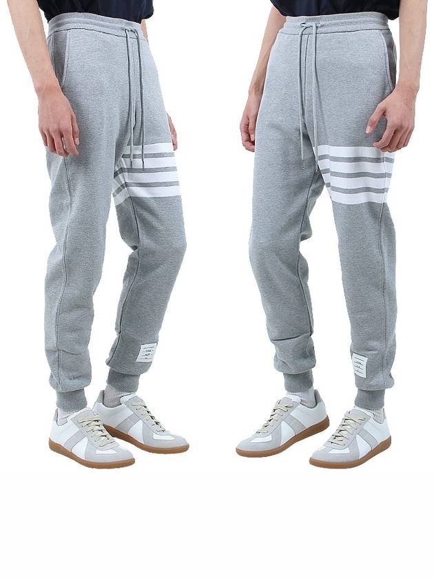 Men's Classic Loopback Engineered 4-Bar Sweatpants Light Grey - THOM BROWNE - BALAAN 4