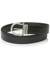 Ferragamo Men's Gancini Doublesided Belt 67 9781 NERO HICKORY 0675140 - SALVATORE FERRAGAMO - BALAAN 1