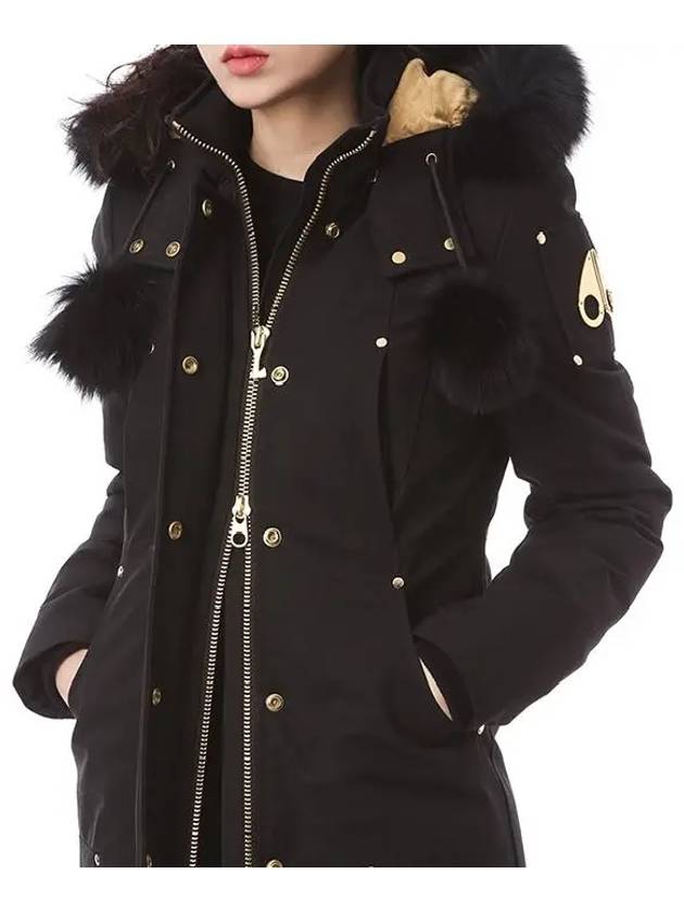 Gold Stirling Parka Black Fox Fur Black - MOOSE KNUCKLES - BALAAN 10