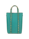 Rockstud Chain Mini Tote Bag Green - VALENTINO - BALAAN 1