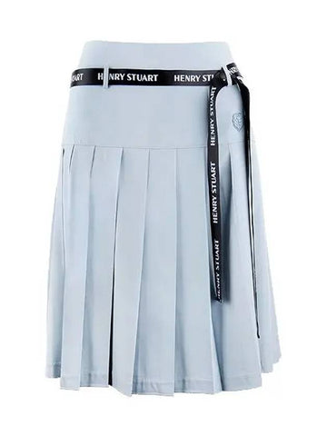 Golf Medium Pleated Skirt Blue - HENRY STUART - BALAAN 1