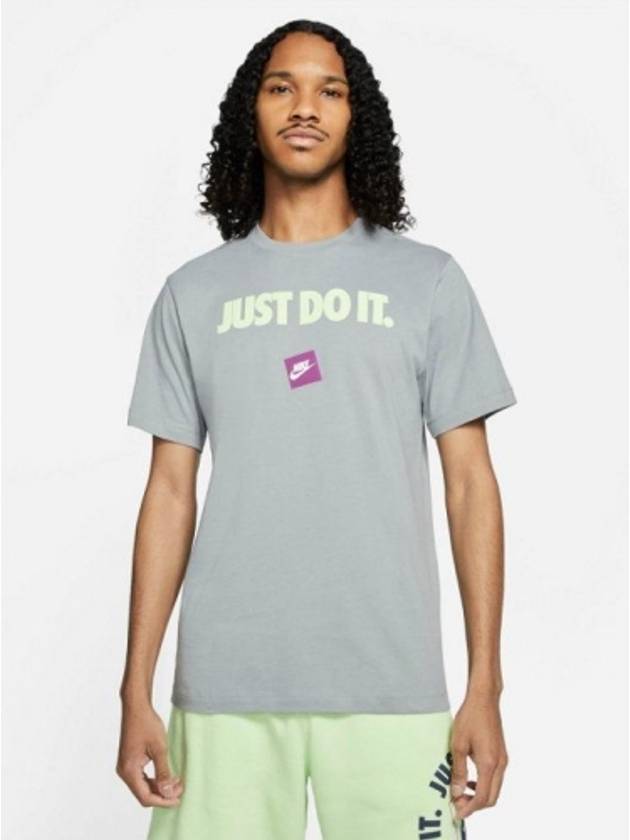 01DB6474073Just Do It TShirtGray - NIKE - BALAAN 1