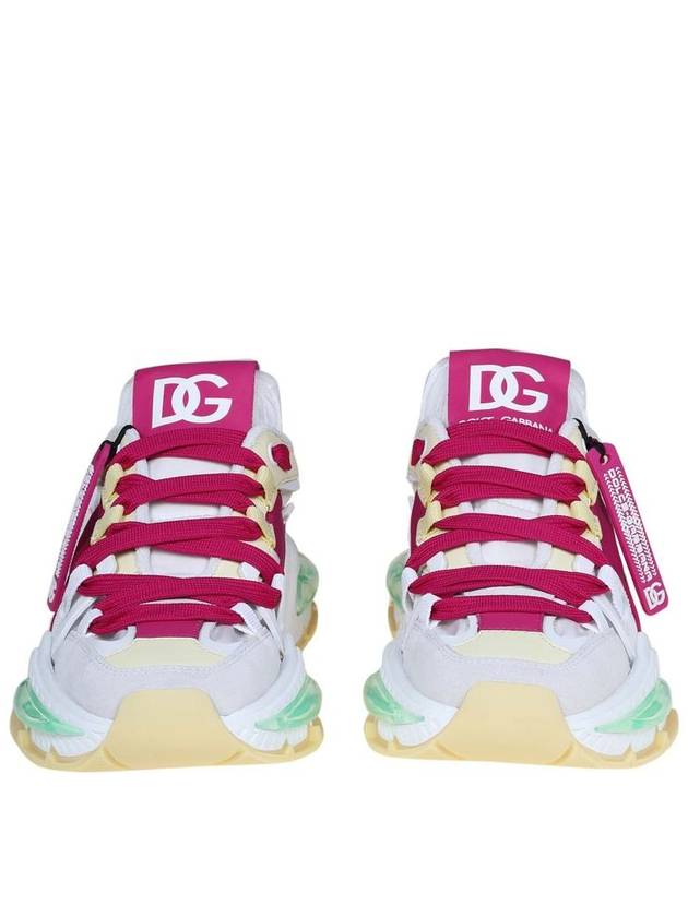 Air Master Low Top Sneakers White Pink - DOLCE&GABBANA - BALAAN 4