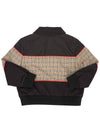 Kids Check Panel Harrington Zip up Jacket Black 8053690 12 14A Adults can wear - BURBERRY - BALAAN 4