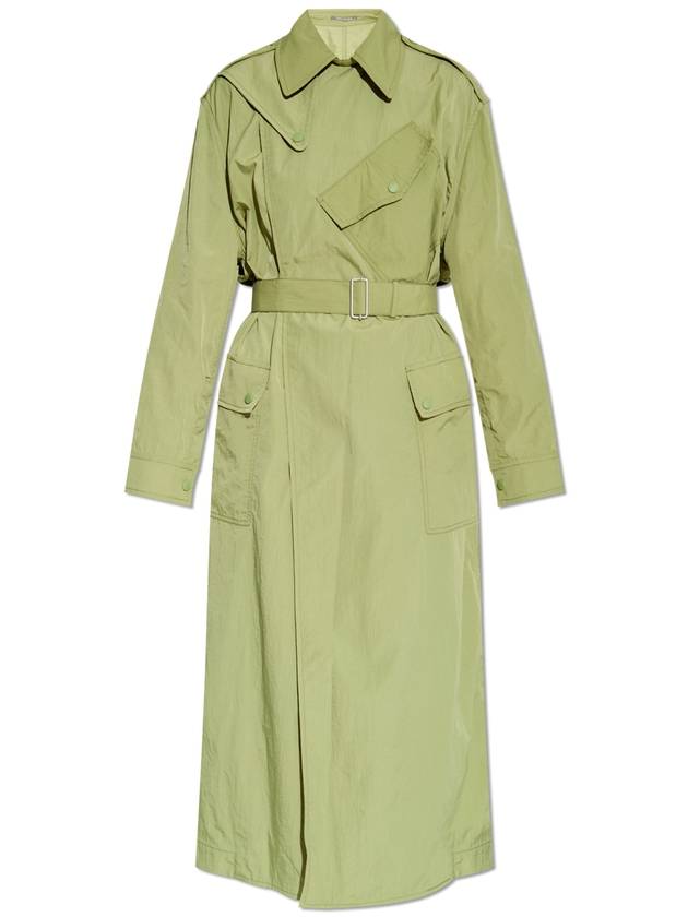 Kenzo Trench Coat With Belt, Women's, Green - KENZO - BALAAN 1