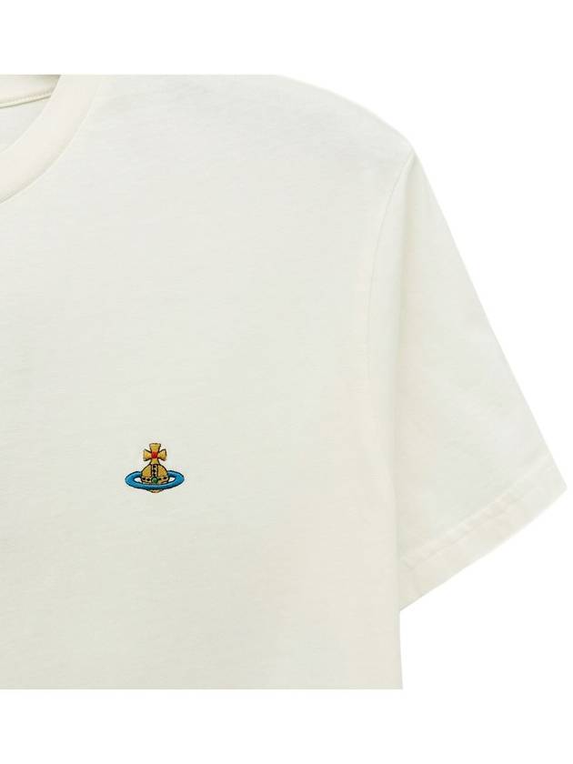 Logo Short Sleeve Ivory 3G010013J001 - VIVIENNE WESTWOOD - BALAAN 3