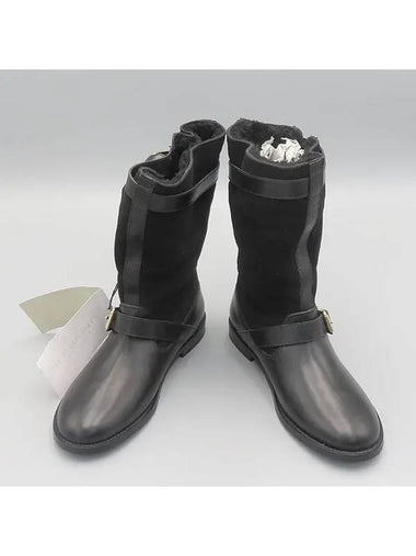 Smith Market Used Luxury Black Boots Women s Shoes - BURBERRY - BALAAN 1