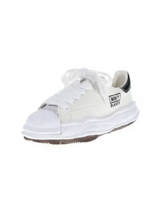 A08FW735 white Blakey canvas low top sneakers - MIHARA YASUHIRO - BALAAN 1