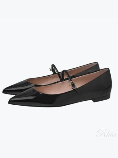 Patent Leather Mary Jane Flat G22162 05CUO Verner O - GIANVITO ROSSI - BALAAN 1