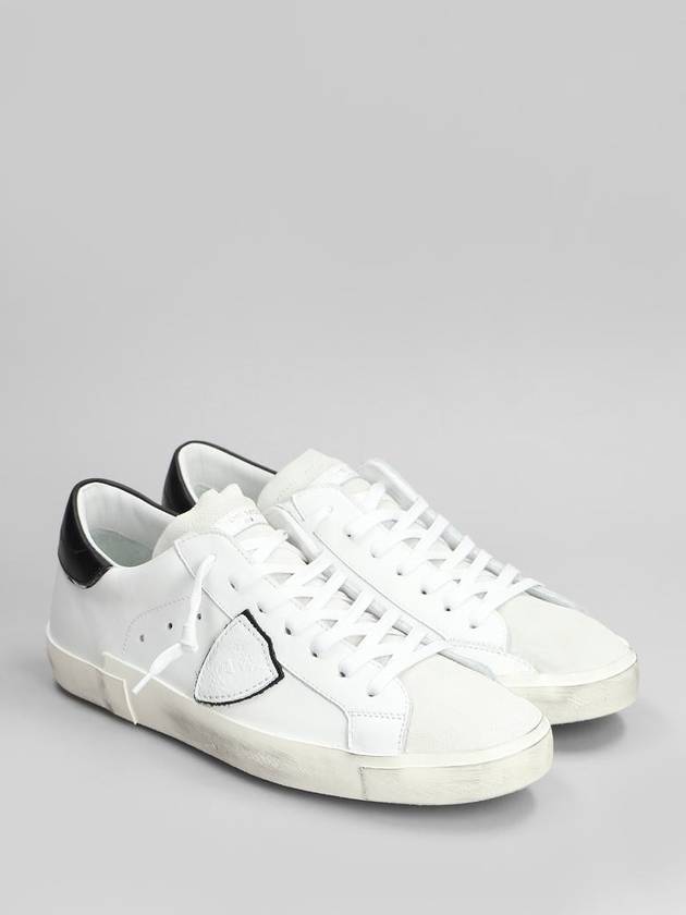 PRSX Black Tab Low Top Sneakers White - PHILIPPE MODEL - BALAAN 3