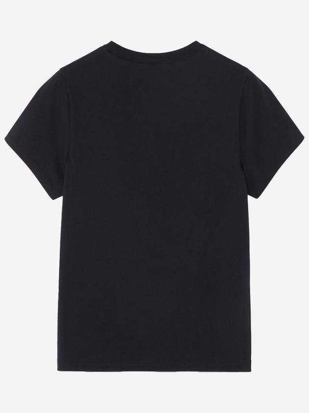 Tricolor Fox Patch Classic Pocket Short Sleeve T-Shirt Black - MAISON KITSUNE - BALAAN 3