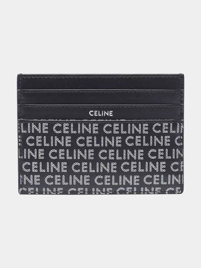 Lettering Logo Card Wallet Black - CELINE - BALAAN 2