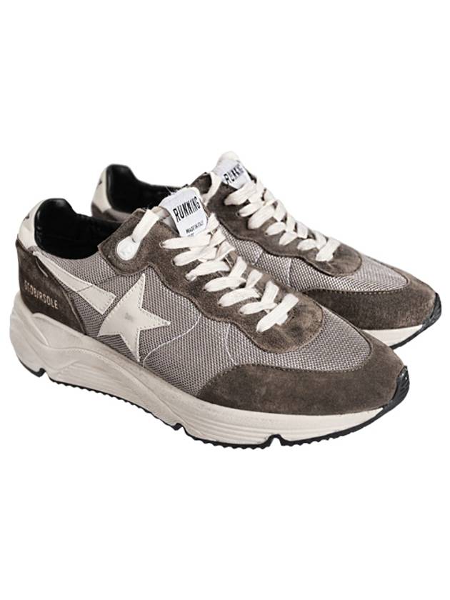 Running Sole Mesh Low Top Sneakers Olive Green - GOLDEN GOOSE - BALAAN.