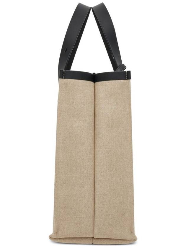 Signature Canvas Tote Bag Natural - SALVATORE FERRAGAMO - BALAAN 6