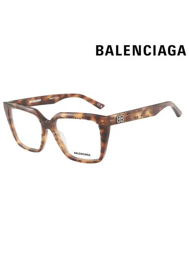 Eyewear BB Logo Acetate Eyeglasses Havana - BALENCIAGA - BALAAN 3