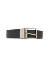 Intrecciato Reversible Leather Belt Black Blue - BOTTEGA VENETA - BALAAN 2