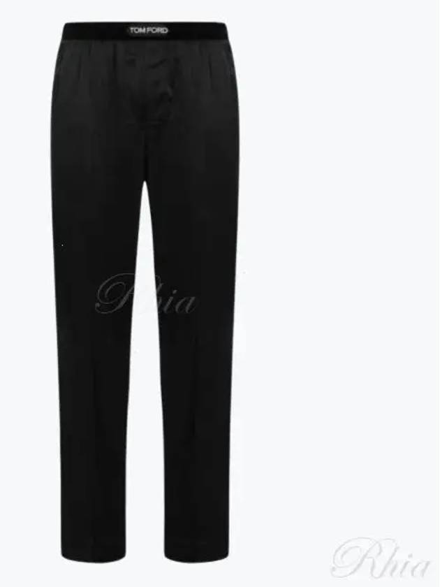 Silk Pajama Straight Pants Black - TOM FORD - BALAAN 2