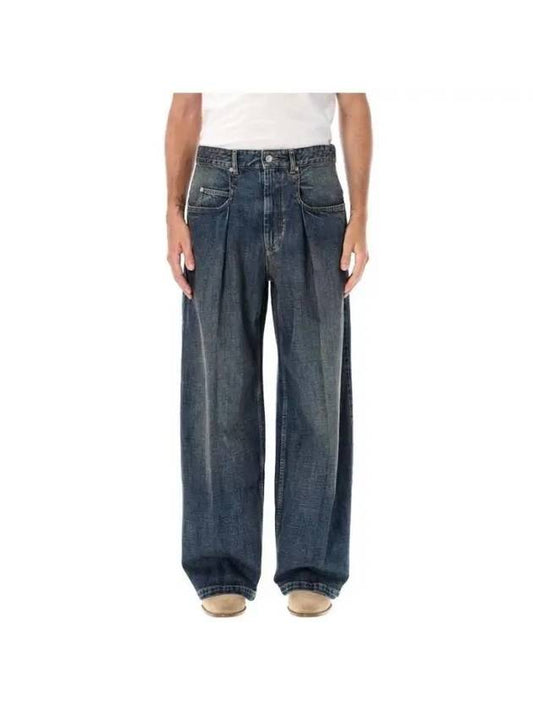 JANEL Pintuck Denim Pants 24APA0263HAB1H09H30DB - ISABEL MARANT - BALAAN 1