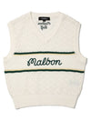 Malbon Script Crochet Vest WHITE WOMAN - MALBON GOLF - BALAAN 1