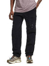 Corduroy Lens Cargo Straight Pants Black - CP COMPANY - BALAAN 4