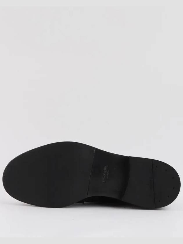 Brushed Leather Derby Nero - PRADA - BALAAN 5