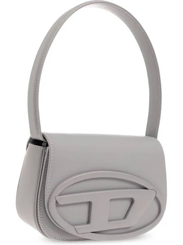 1DR Iconic Matte Leather Shoulder Bag Grey - DIESEL - BALAAN 5