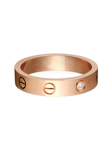 Love Wedding Band Diamond Ring Rose Gold - CARTIER - BALAAN 1