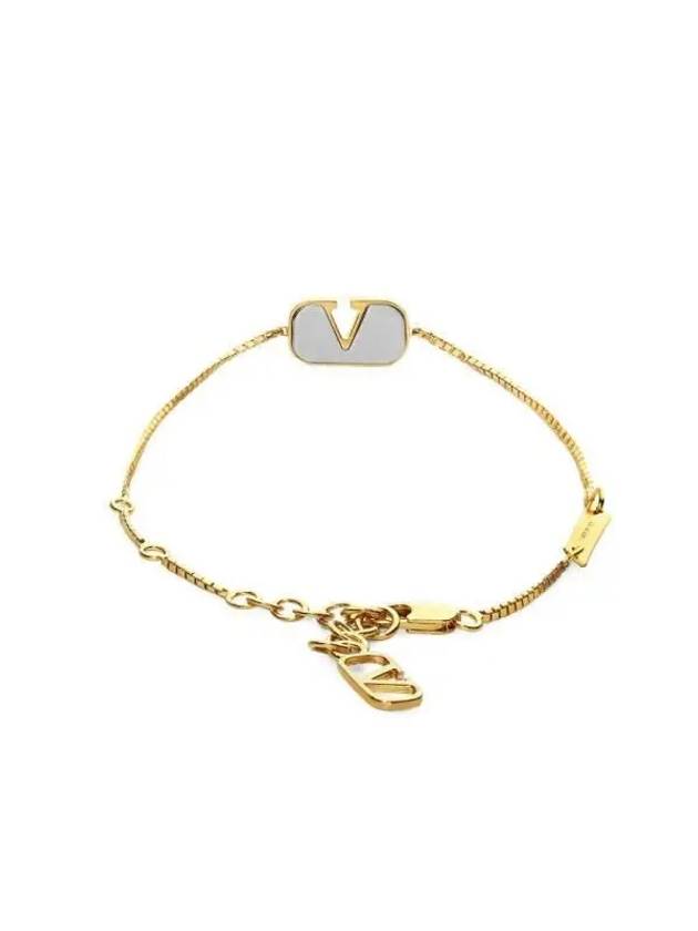 Valentino 3Y2J0Q67 MET Y44 J0Q67 Garavani V logo bracelet - RED VALENTINO - BALAAN 3