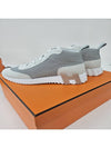 Hip Hop Mesh High Top Sneakers Gris Lulea Blanc - HERMES - BALAAN 4