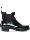 Original Gloss Chelsea Rain Boots Black - HUNTER - BALAAN 1