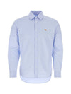 Baby Fox Cotton Long Sleeve Shirt Blue - MAISON KITSUNE - BALAAN 1