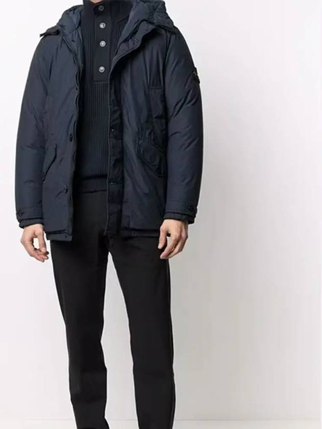 Naslan Light Watro Down Parka Navy - STONE ISLAND - BALAAN 3