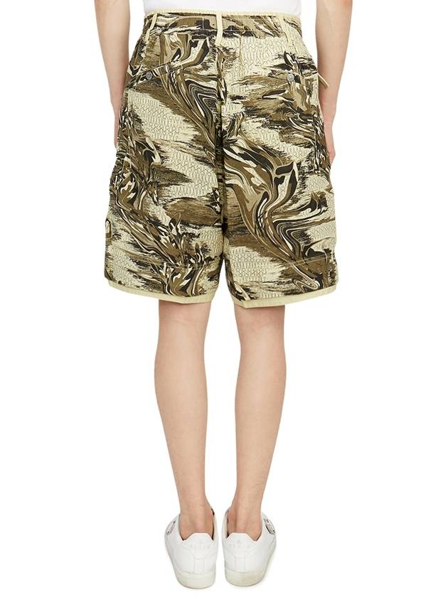 Shadow Project Print Bermuda Shorts Beige - STONE ISLAND - BALAAN 5