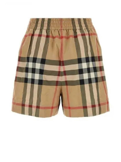 Check Shorts Beige - BURBERRY - BALAAN 2