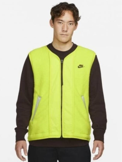 Sherpa Fleece Vest Neon Green - NIKE - BALAAN 2