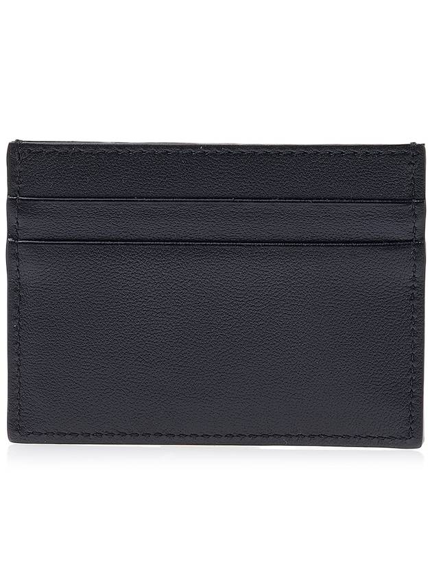 V Logo Leather Card Wallet Green - VALENTINO - BALAAN 4