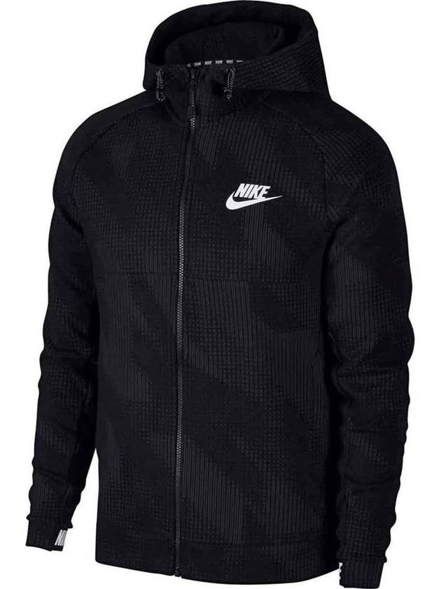 01885937010Advance 15 Print Hooded Zip JacketBlack - NIKE - BALAAN 2