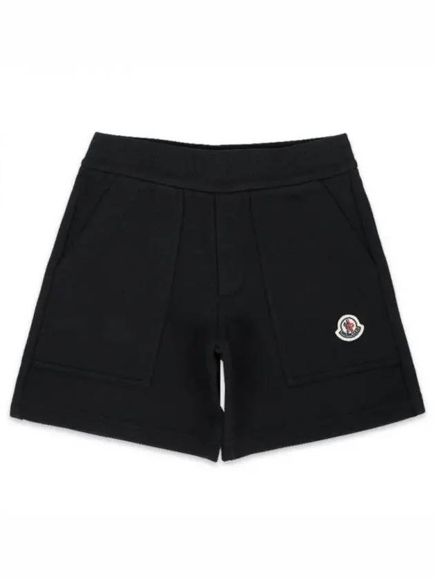 Kids Waffen Patch Shorts Black 8H00014 809AG 999 1065125 - MONCLER - BALAAN 1