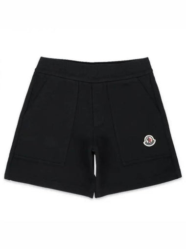 Kids Waffen Patch Shorts Black 8H00014 809AG 999 271660 1065125 - MONCLER - BALAAN 1