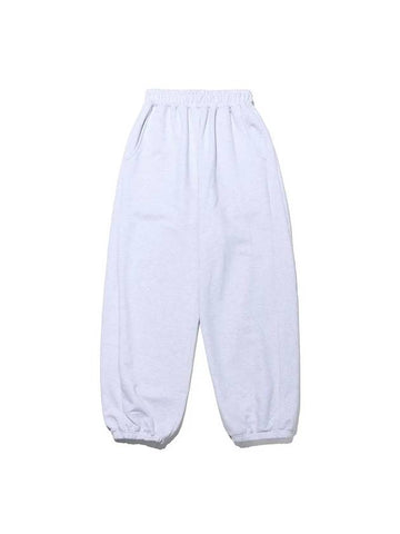 Wide Training Pants White Melange - TAILOR STUDIO - BALAAN 1