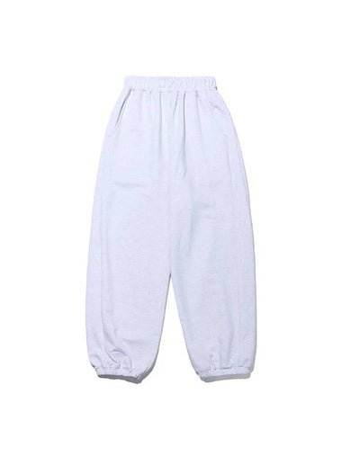 Wide Training Pants White Melange - TAILOR STUDIO - BALAAN 1