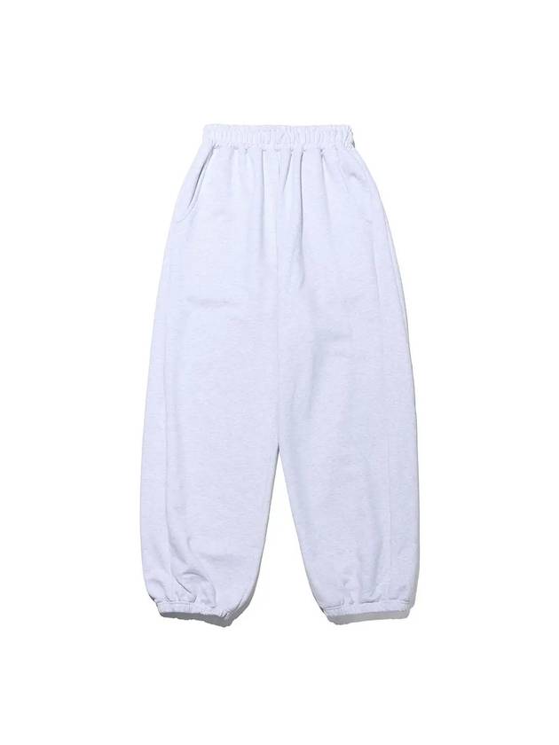 Wide Training Pants White Melange - TAILOR STUDIO - BALAAN 2