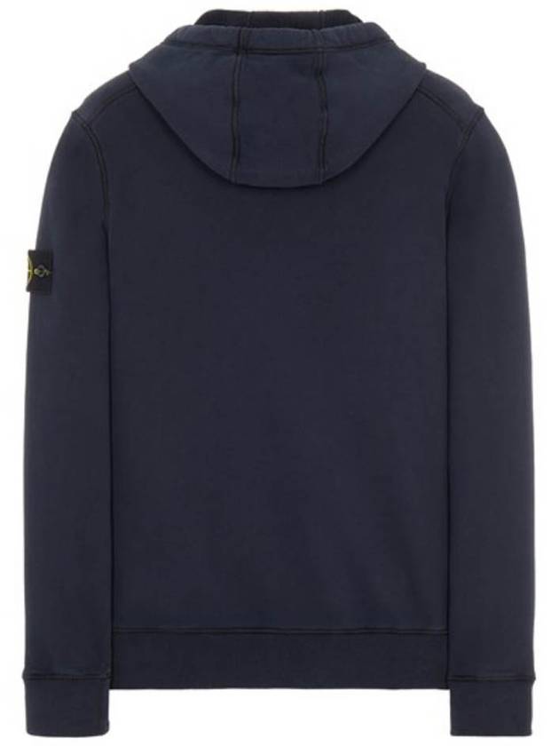 Wappen Patch Brushed Cotton Fleece Hoodie Navy - STONE ISLAND - BALAAN 3