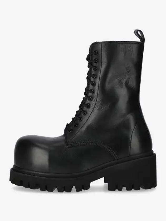 Stomper Leather Combat Boots Black - BALENCIAGA - BALAAN 2