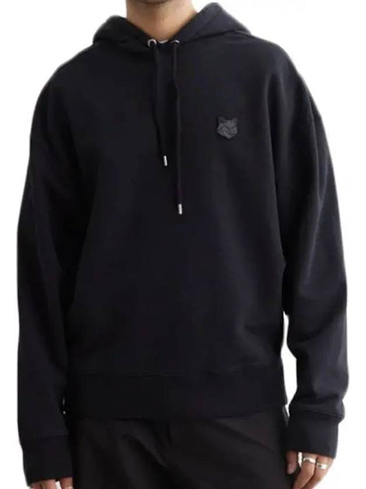 Bold Fox Head Patch Oversize Hoodie Black - MAISON KITSUNE - BALAAN 2