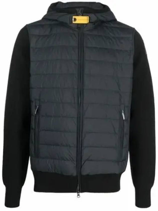 THICK Knit Mix Down Padded Jacket Black Men's Jacket PM HYB AK02 541 - PARAJUMPERS - BALAAN 1