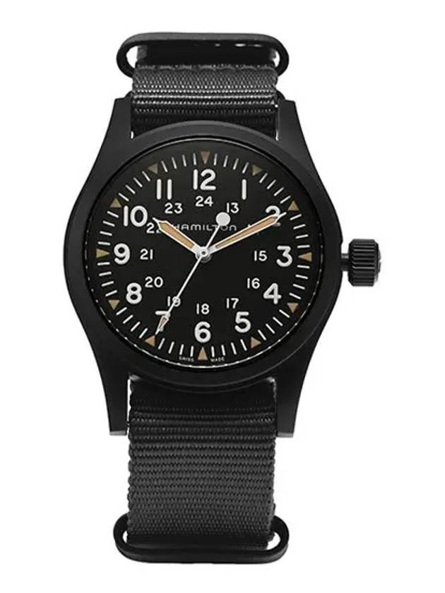 Khaki Field Mechanical 38mm Watch Black - HAMILTON - BALAAN 3