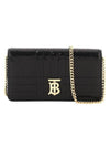 Women's Lola Sequin Chain Shoulder Bag Black - BURBERRY - BALAAN 1