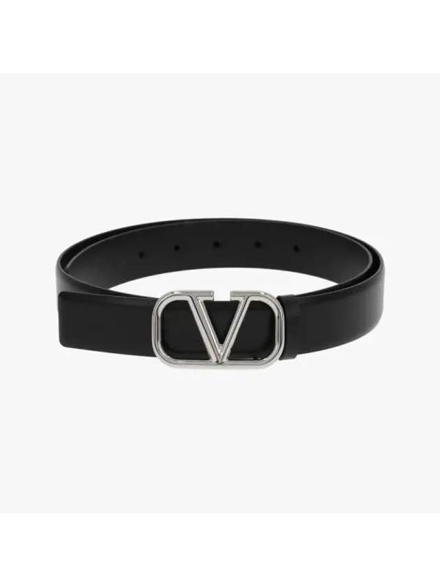 Valentino 5Y2T0Q90 SNP 0NO T0Q90 Garavani V logo silver belt - RED VALENTINO - BALAAN 2