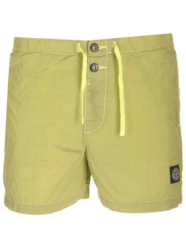 Swimming Nylon Trunk Shorts Lemon Green - STONE ISLAND - BALAAN 2